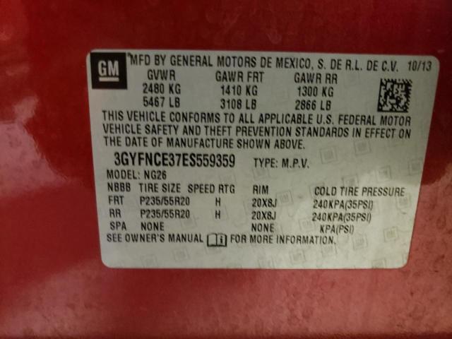 Photo 11 VIN: 3GYFNCE37ES559359 - CADILLAC SRX 