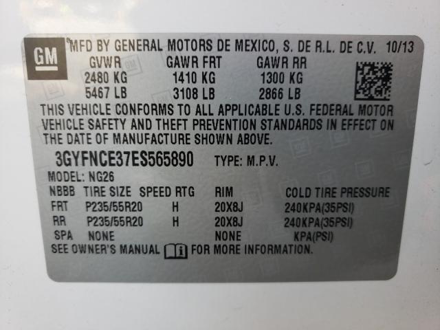 Photo 9 VIN: 3GYFNCE37ES565890 - CADILLAC SRX PERFOR 