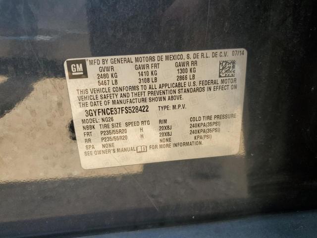 Photo 11 VIN: 3GYFNCE37FS528422 - CADILLAC SRX PERFOR 