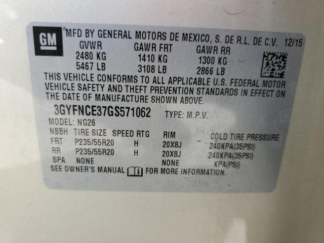 Photo 11 VIN: 3GYFNCE37GS571062 - CADILLAC SRX PERFOR 