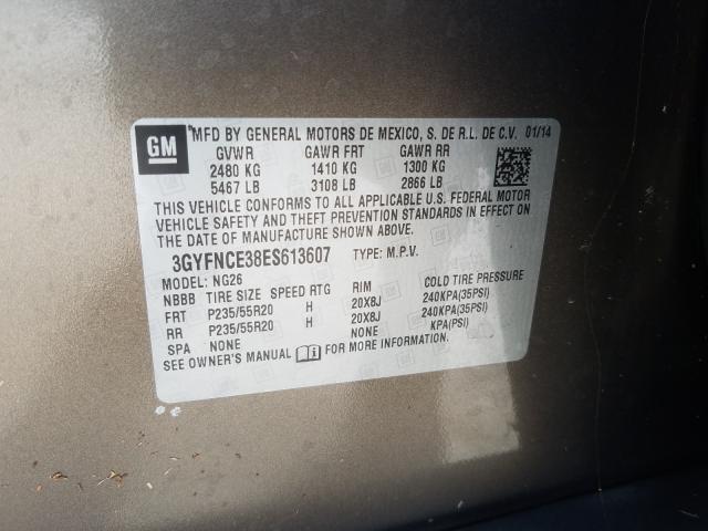 Photo 9 VIN: 3GYFNCE38ES613607 - CADILLAC SRX PERFOR 