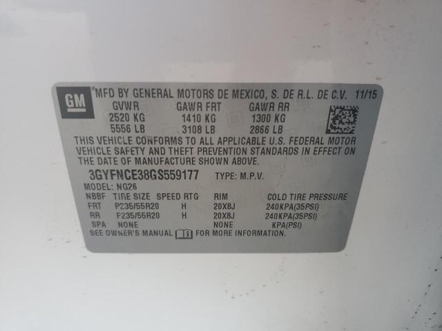 Photo 13 VIN: 3GYFNCE38GS559177 - CADILLAC SRX PERFOR 