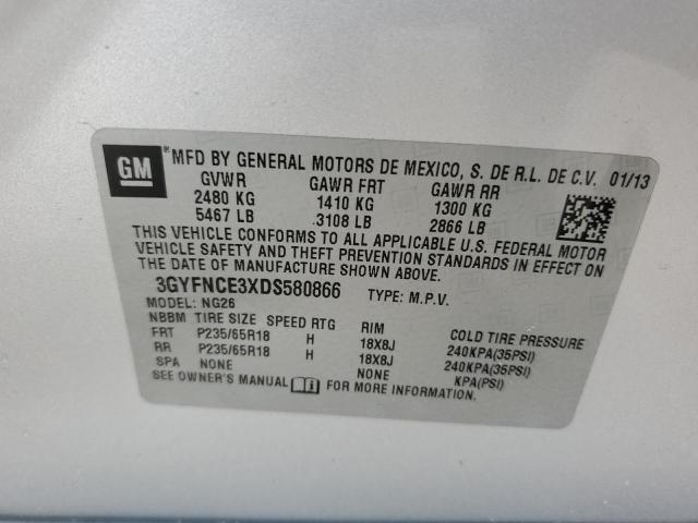 Photo 11 VIN: 3GYFNCE3XDS580866 - CADILLAC SRX 