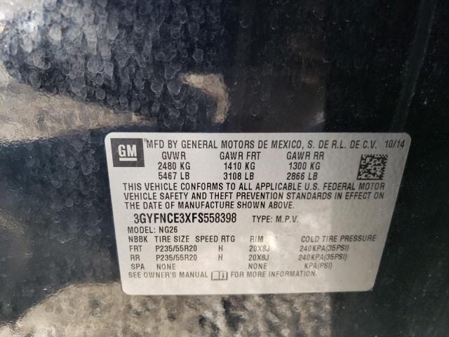 Photo 12 VIN: 3GYFNCE3XFS558398 - CADILLAC SRX PERFOR 