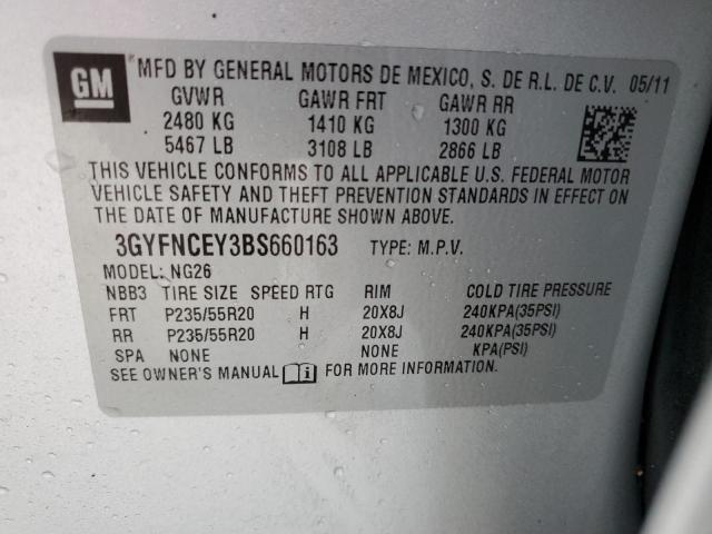 Photo 13 VIN: 3GYFNCEY3BS660163 - CADILLAC SRX PREMIU 