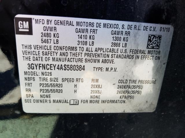 Photo 9 VIN: 3GYFNCEY4AS580384 - CADILLAC SRX PREMIU 