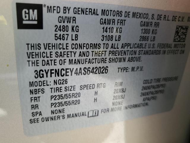 Photo 12 VIN: 3GYFNCEY4AS642026 - CADILLAC SRX PREMIU 