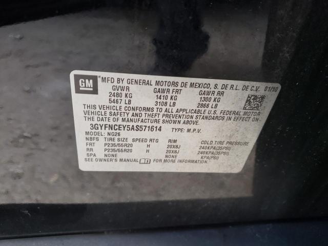 Photo 9 VIN: 3GYFNCEY5AS571614 - CADILLAC SRX PREMIU 