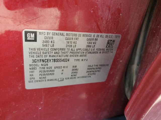 Photo 12 VIN: 3GYFNCEY7BS554024 - CADILLAC SRX PREMIU 