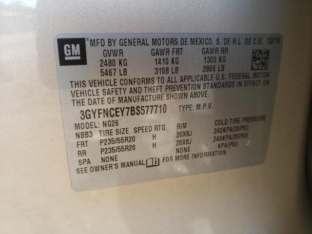 Photo 12 VIN: 3GYFNCEY7BS577710 - CADILLAC SRX PREMIU 