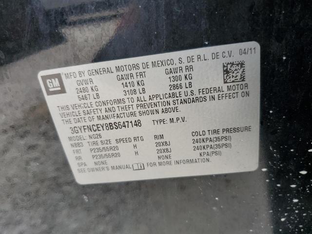 Photo 9 VIN: 3GYFNCEY8BS647148 - CADILLAC SRX PREMIU 