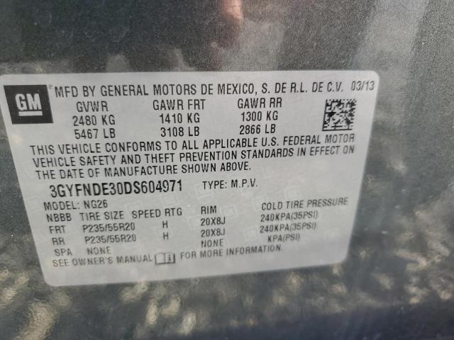 Photo 12 VIN: 3GYFNDE30DS604971 - CADILLAC SRX PERFOR 