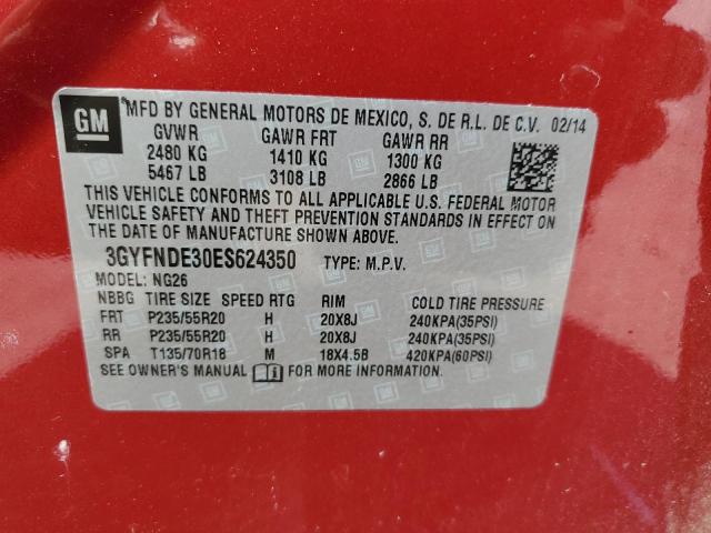 Photo 13 VIN: 3GYFNDE30ES624350 - CADILLAC SRX PREMIU 