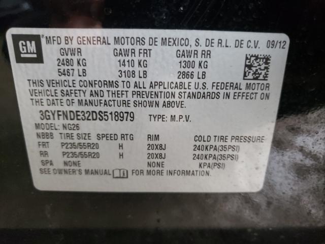 Photo 9 VIN: 3GYFNDE32DS518979 - CADILLAC SRX PERFOR 