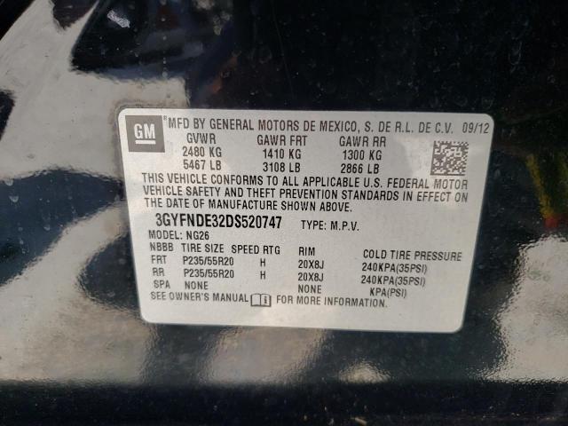 Photo 9 VIN: 3GYFNDE32DS520747 - CADILLAC SRX PERFOR 