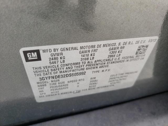 Photo 13 VIN: 3GYFNDE32DS605992 - CADILLAC SRX PERFOR 