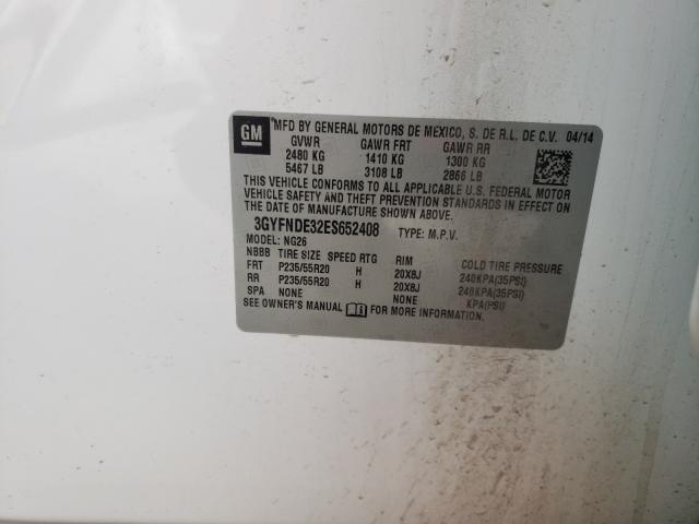 Photo 9 VIN: 3GYFNDE32ES652408 - CADILLAC SRX PREMIU 