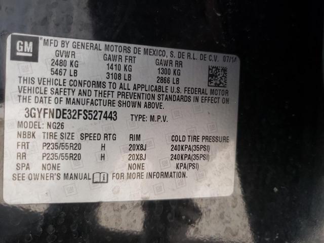 Photo 9 VIN: 3GYFNDE32FS527443 - CADILLAC SRX PREMIU 