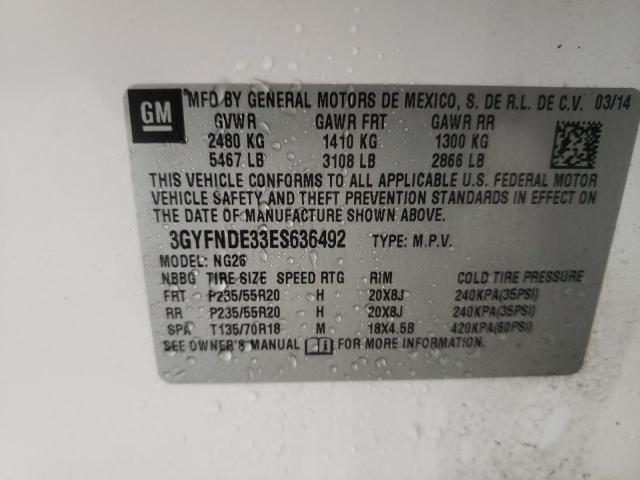 Photo 9 VIN: 3GYFNDE33ES636492 - CADILLAC SRX PREMIU 