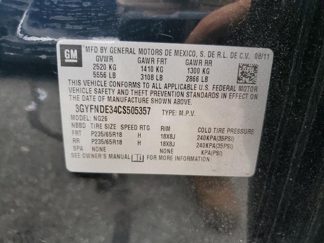 Photo 12 VIN: 3GYFNDE34CS505357 - CADILLAC SRX LUXURY 