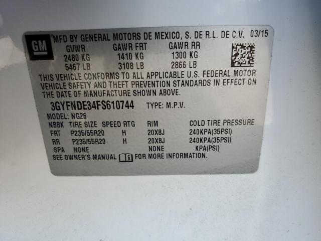 Photo 13 VIN: 3GYFNDE34FS610744 - CADILLAC SRX PREMIU 