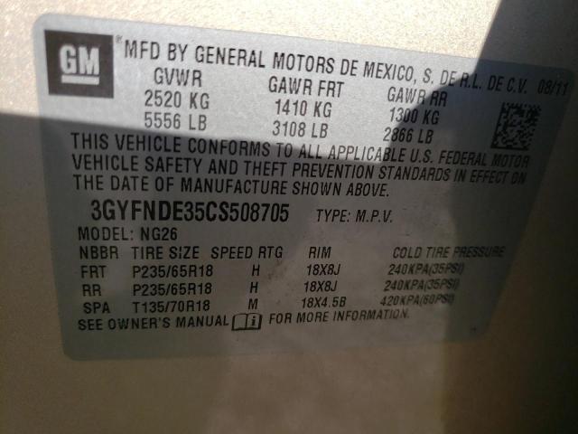 Photo 11 VIN: 3GYFNDE35CS508705 - CADILLAC SRX 