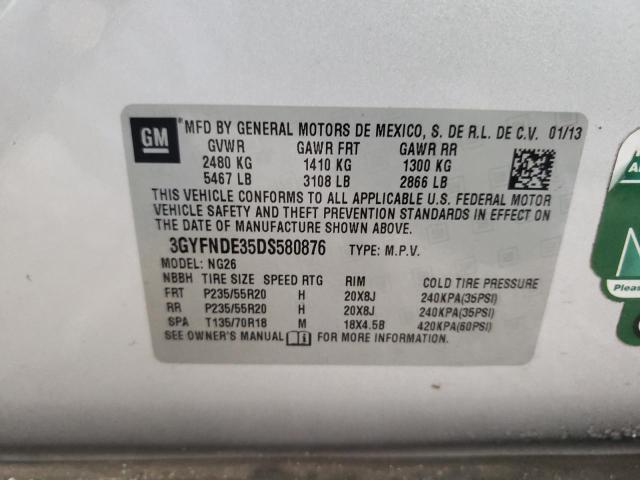 Photo 12 VIN: 3GYFNDE35DS580876 - CADILLAC SRX PERFOR 