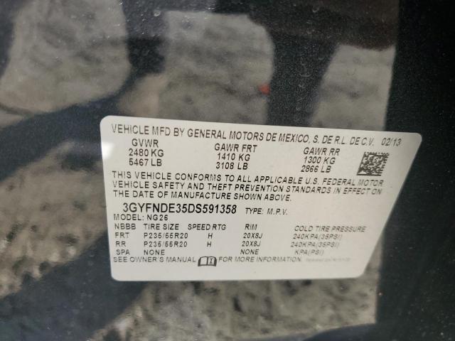 Photo 11 VIN: 3GYFNDE35DS591358 - CADILLAC SRX PERFOR 