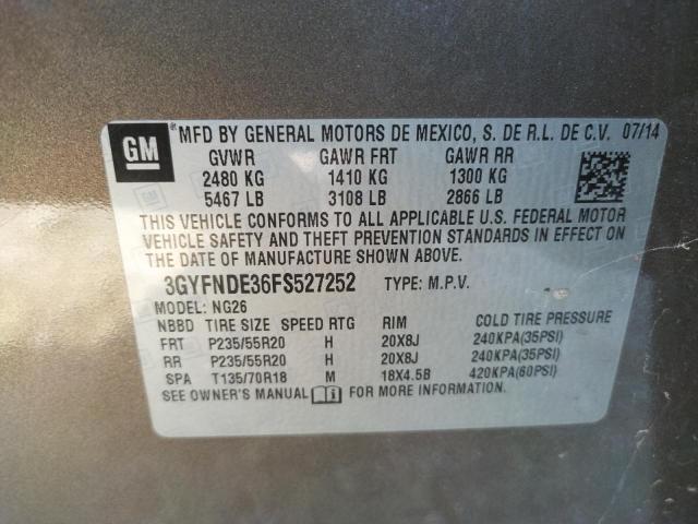 Photo 9 VIN: 3GYFNDE36FS527252 - CADILLAC SRX PREMIU 