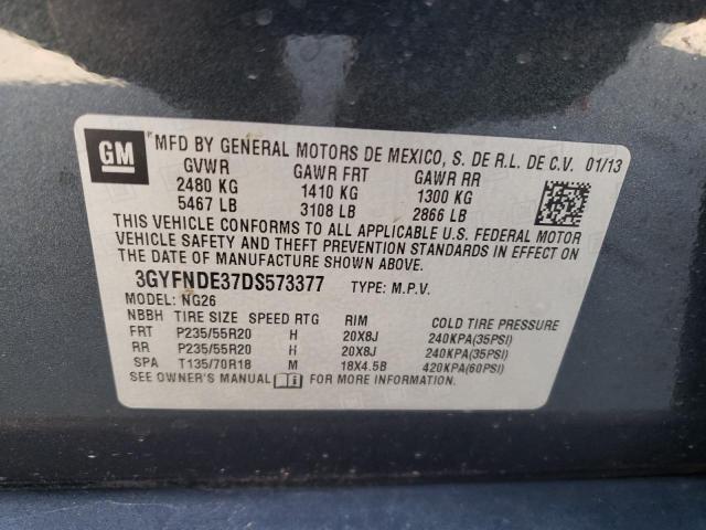 Photo 12 VIN: 3GYFNDE37DS573377 - CADILLAC SRX PERFOR 