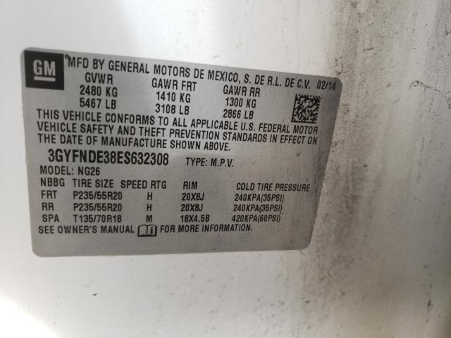 Photo 9 VIN: 3GYFNDE38ES632308 - CADILLAC SRX PREMIU 