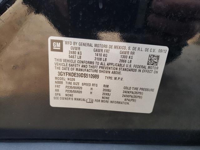 Photo 12 VIN: 3GYFNDE39DS510989 - CADILLAC SRX PERFOR 