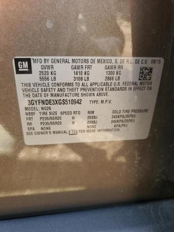 Photo 11 VIN: 3GYFNDE3XGS510942 - CADILLAC SRX PREMIU 