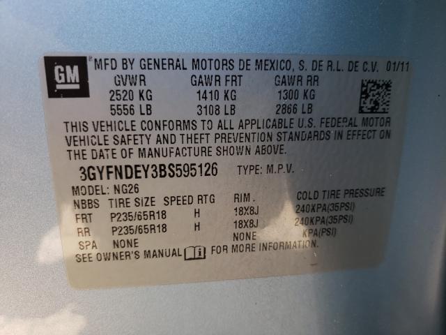 Photo 9 VIN: 3GYFNDEY3BS595126 - CADILLAC SRX LUXURY 