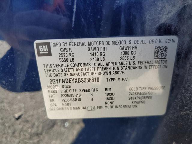 Photo 12 VIN: 3GYFNDEYXBS536610 - CADILLAC SRX LUXURY 