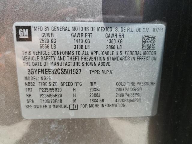 Photo 9 VIN: 3GYFNEE32CS501927 - CADILLAC SRX 