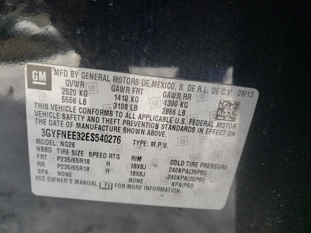 Photo 9 VIN: 3GYFNEE32ES540276 - CADILLAC SRX LUXURY 