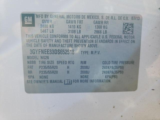 Photo 12 VIN: 3GYFNEE33DS652518 - CADILLAC SRX PREMIU 