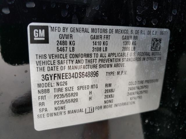 Photo 9 VIN: 3GYFNEE34DS648896 - CADILLAC SRX PREMIU 