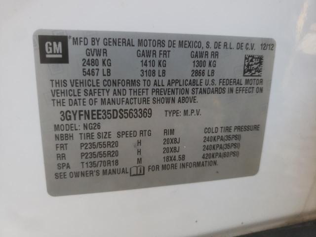 Photo 9 VIN: 3GYFNEE35DS563369 - CADILLAC SRX PREMIU 