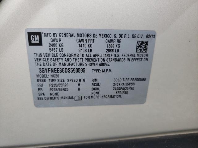 Photo 9 VIN: 3GYFNEE36DS590595 - CADILLAC SRX PREMIU 