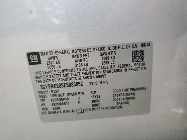 Photo 11 VIN: 3GYFNEE38ES686052 - CADILLAC SRX 