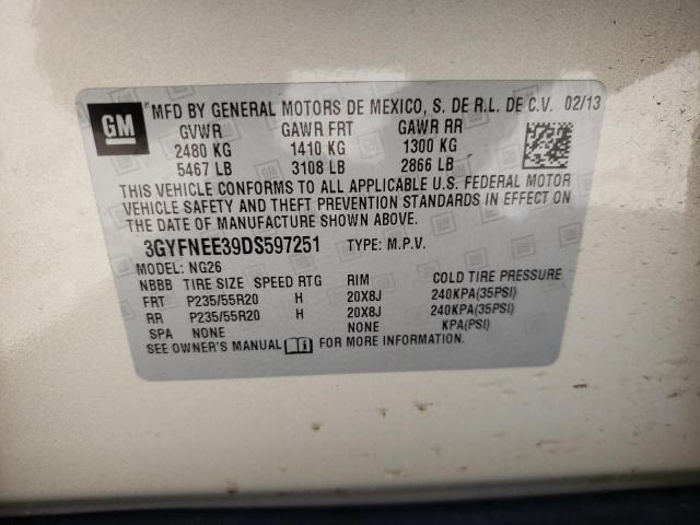 Photo 9 VIN: 3GYFNEE39DS597251 - CADILLAC SRX PREMIU 