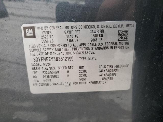 Photo 11 VIN: 3GYFNEEY3BS512199 - CADILLAC SRX PERFOR 