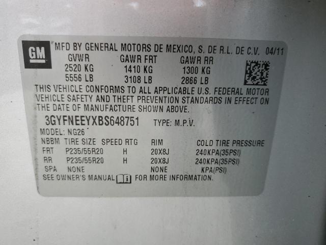 Photo 13 VIN: 3GYFNEEYXBS648751 - CADILLAC SRX PERFOR 