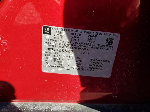 Photo 13 VIN: 3GYFNFE30ES546678 - CADILLAC SRX PERFOR 