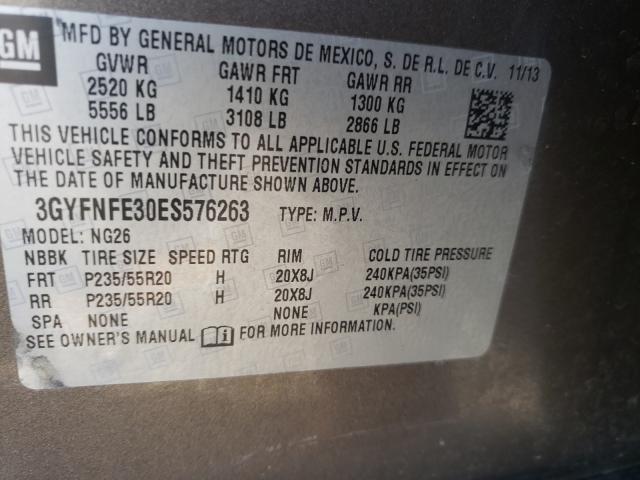 Photo 9 VIN: 3GYFNFE30ES576263 - CADILLAC SRX PERFOR 