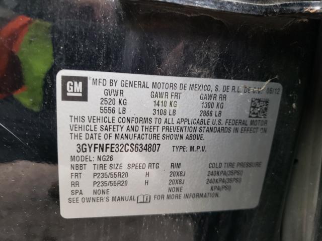 Photo 9 VIN: 3GYFNFE32CS634807 - CADILLAC SRX PREMIU 