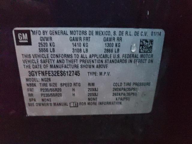 Photo 11 VIN: 3GYFNFE32ES612745 - CADILLAC SRX 