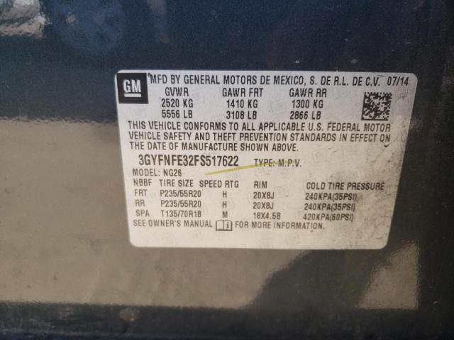 Photo 9 VIN: 3GYFNFE32FS517622 - CADILLAC SRX PERFOR 